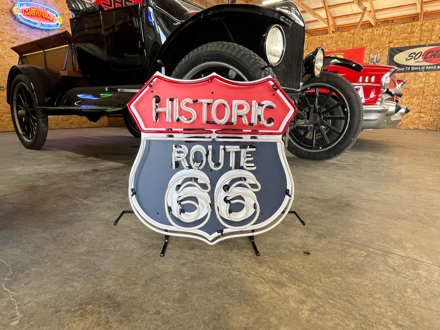 Route 66 Neon Sign Sheild