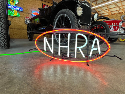 NHRA neon sign