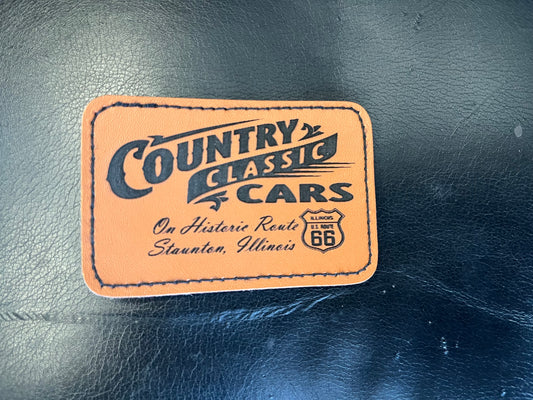 Country Classic Cars leather patch